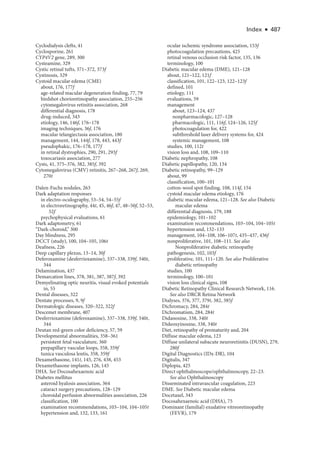 Retina and Vitreous ....................