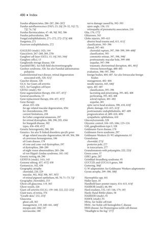 Retina and Vitreous ....................