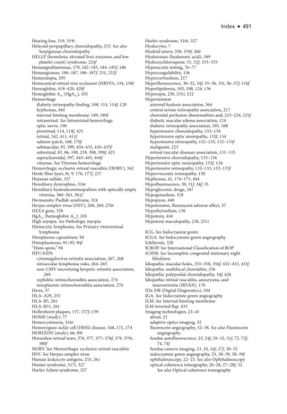 Retina and Vitreous ....................