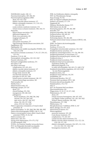 Retina and Vitreous ....................