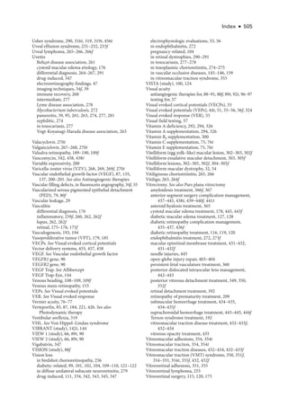 Retina and Vitreous ....................