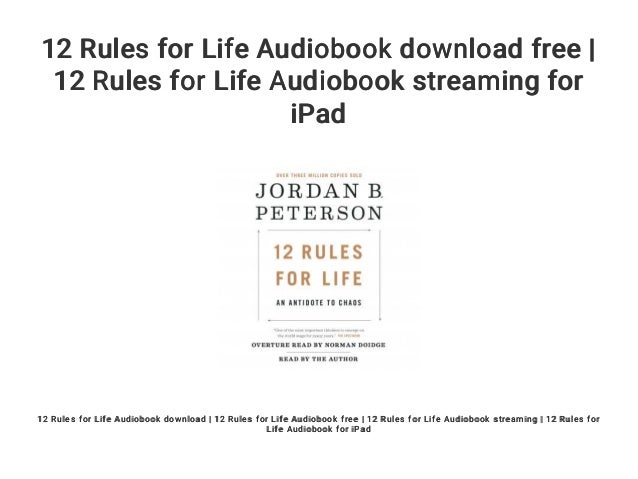 12 rules for life audiobook for free