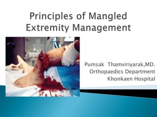 Pumsak Thamviriyarak,MD.
  Orthopaedics Department
        Khonkaen Hospital
 