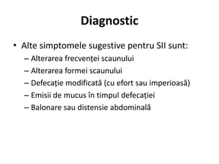 Sindromul de intestin iritabil medicina generala | PPTX