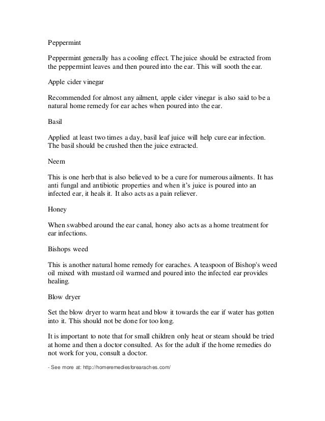12 simple home remdies for earaches homeremediesforearaches com doctors note for ear infection