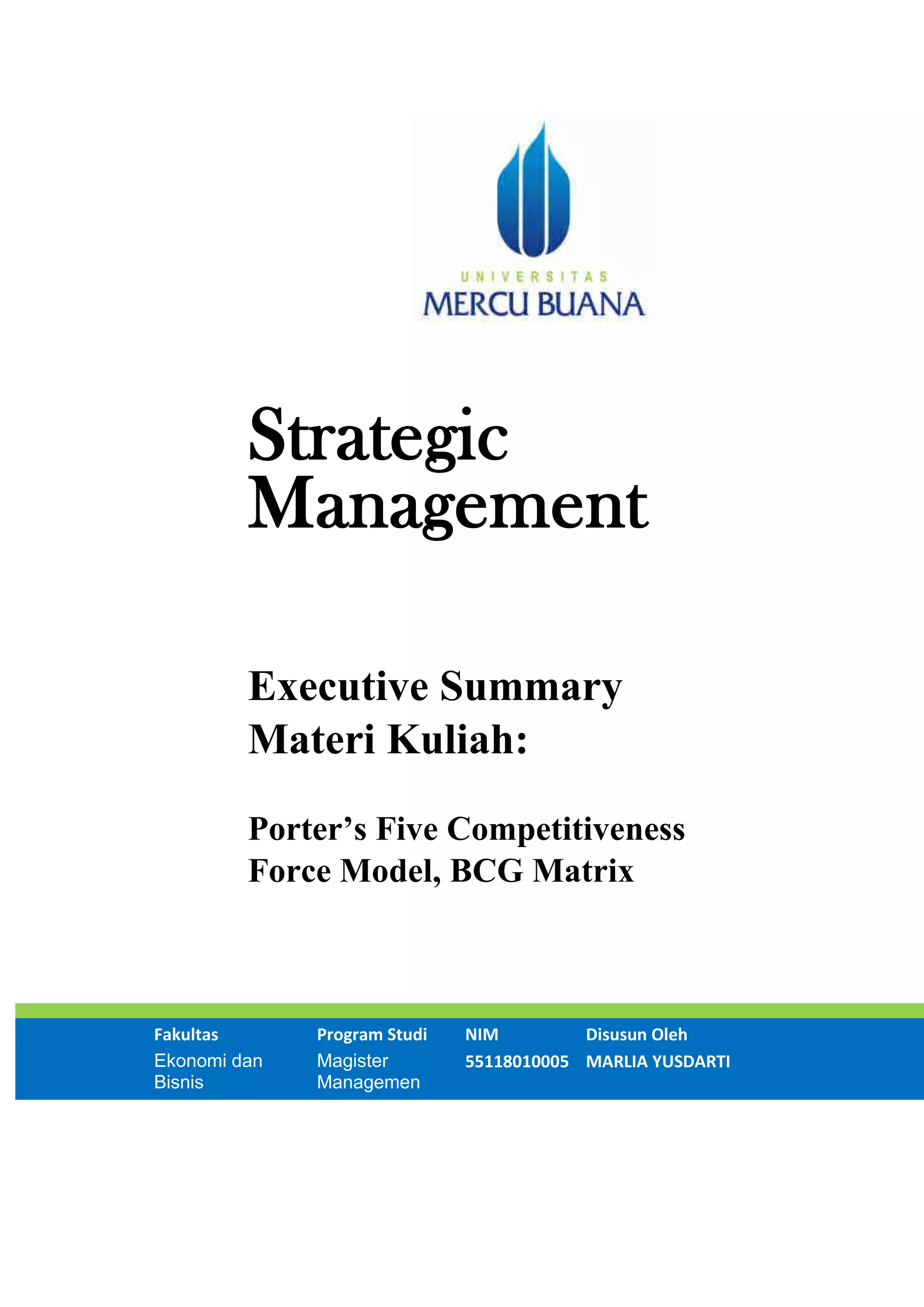 12, sm, marlia yusdarti, hapzi ali, porter five competitiveness force ...
