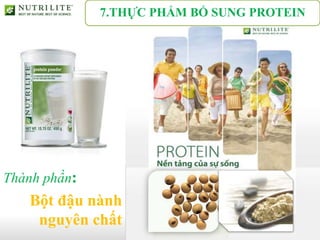 7.THỰC PHẨM BỔ SUNG PROTEIN




Thành phần:
   Bột đậu nành
    nguyên chất
 