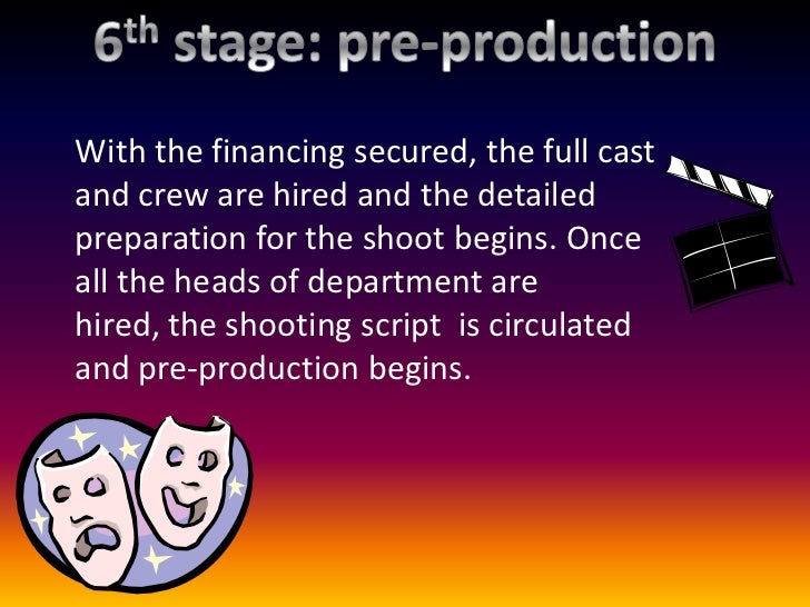 12 stages of film making