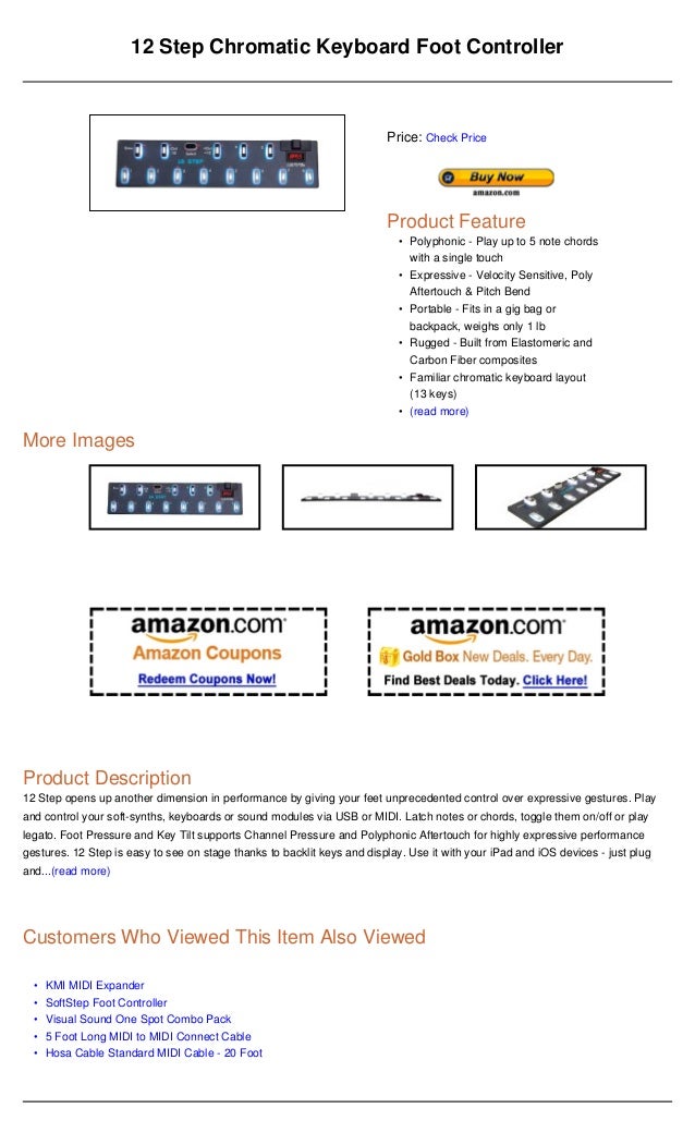 12 step chromatic keyboard foot controller
