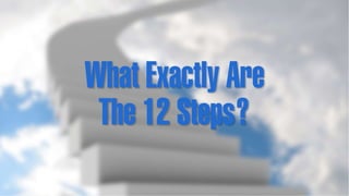 What are the 12 steps of addiction recovery?