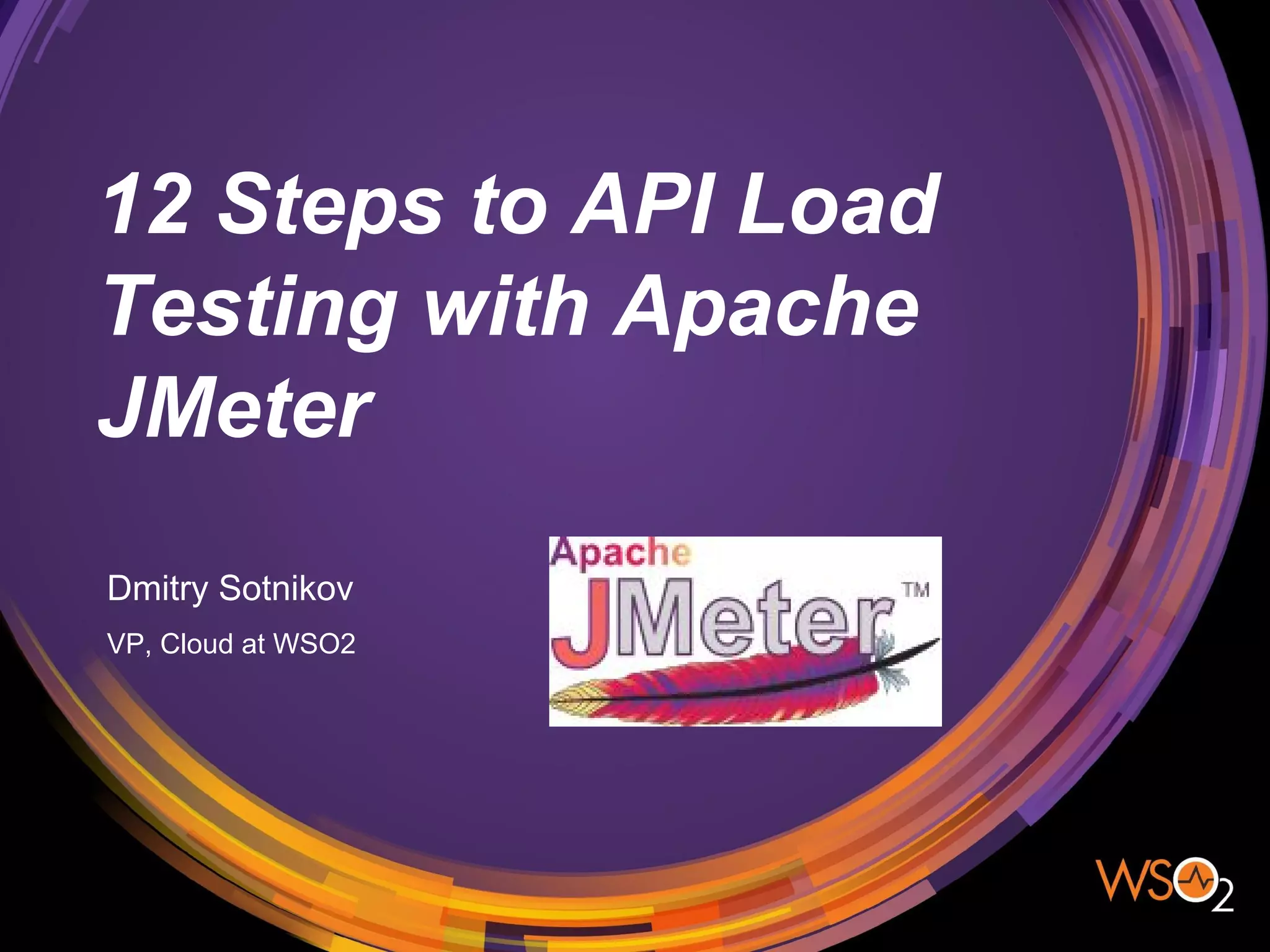 12 Steps to API Load Testing with Apache JMeter | PPT