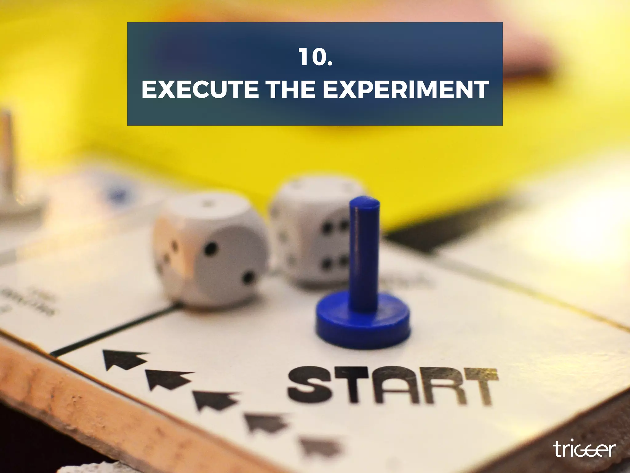 10.
EXECUTE THE EXPERIMENT
 