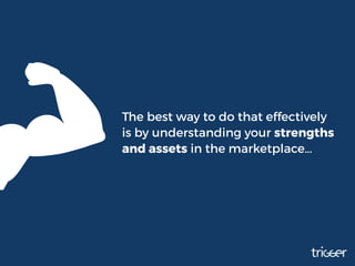 The best way to do that effectively
is by understanding your strengths
and assets in the marketplace…
 