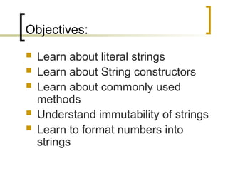 string class, method, object, array, var | PPT