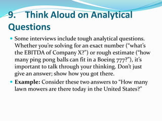 Analytical Research Question Example 12 surprising job interview tips | PDF