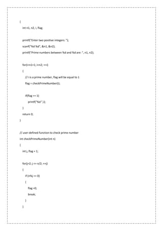 Basic C Programming Lab Practice | PDF image.