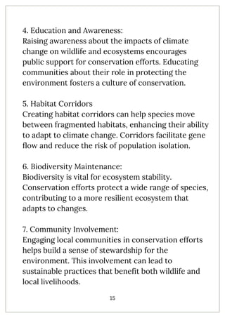 impact of climate change on wildlife and ecosystems | PDF