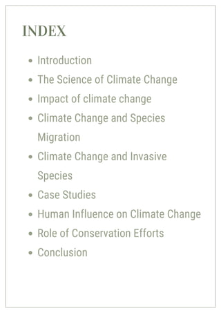 impact of climate change on wildlife and ecosystems | PDF