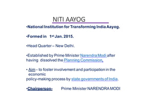 12th five year plan and NITI ayog | PDF