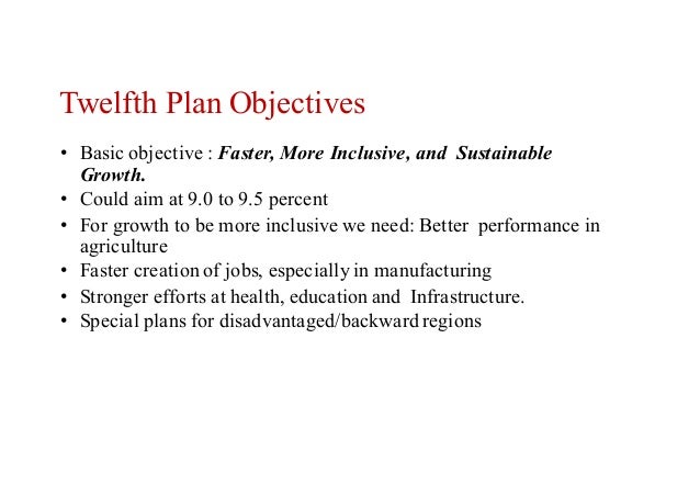 12th Five Year Plan And Niti Ayog