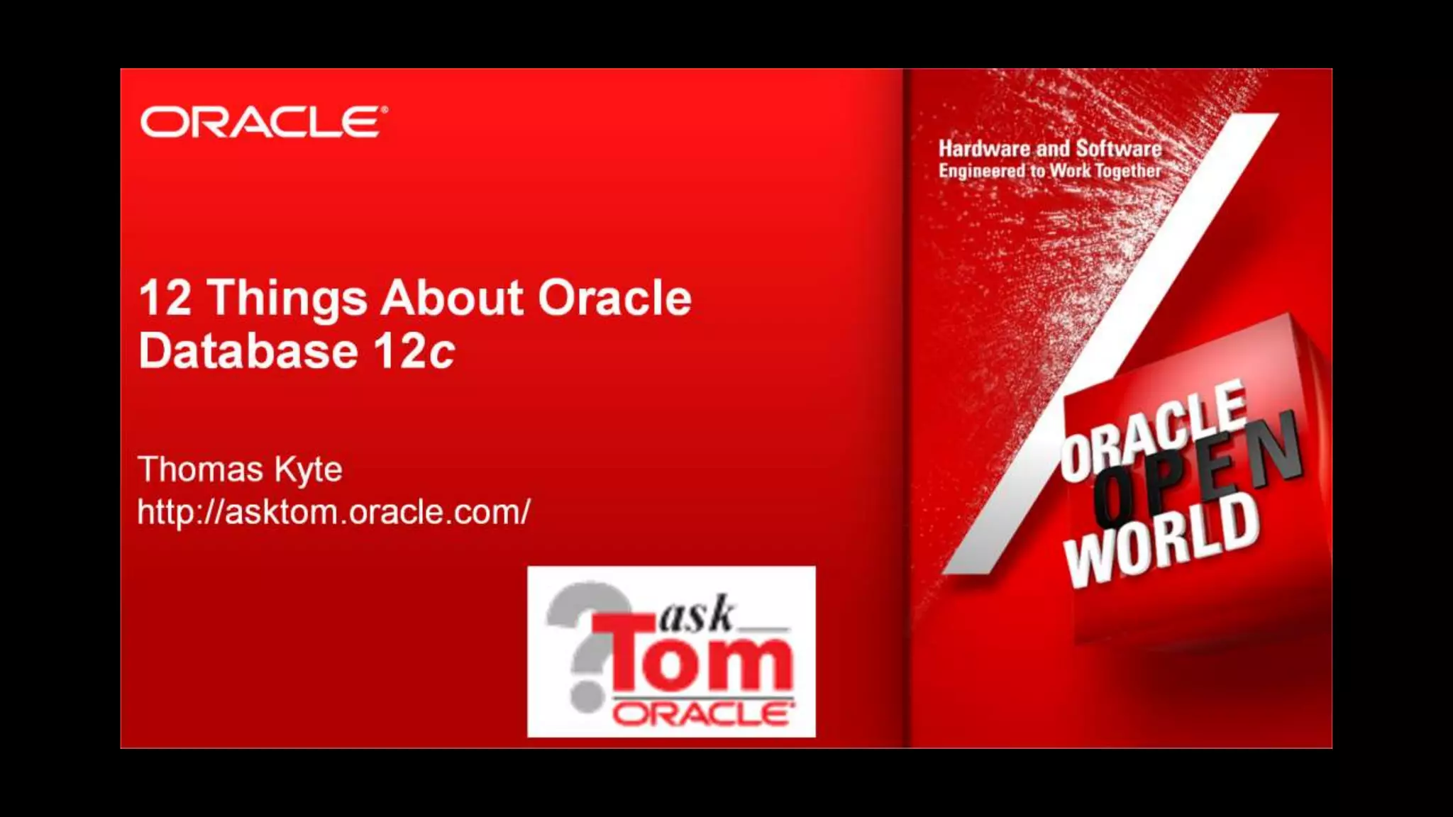 Copyright © 2016, Oracle and/or its affiliates. All rights reserved. | 12
 