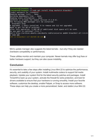 12 Things to Do After Installing Linux Mint 22.pdf