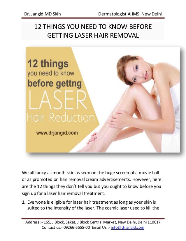 12 things you need to know before getting laser hair removal