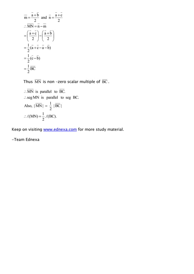 Class 12 Maths Vectors Pdf