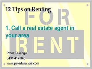 12 tips on renting