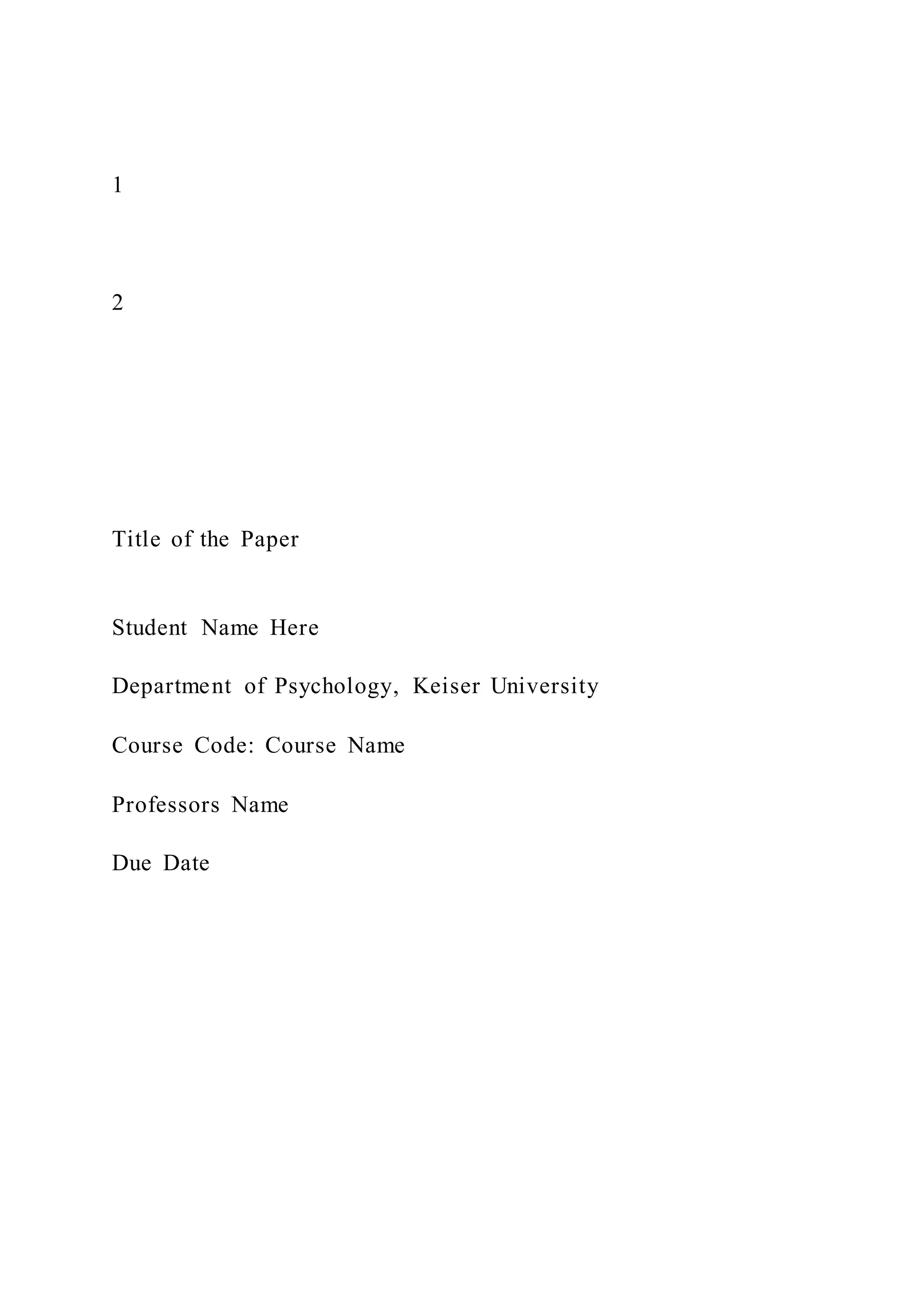 12Title of the PaperStudent Name Her | PDF