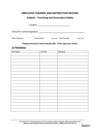 12 trenching and excavation safety | PDF