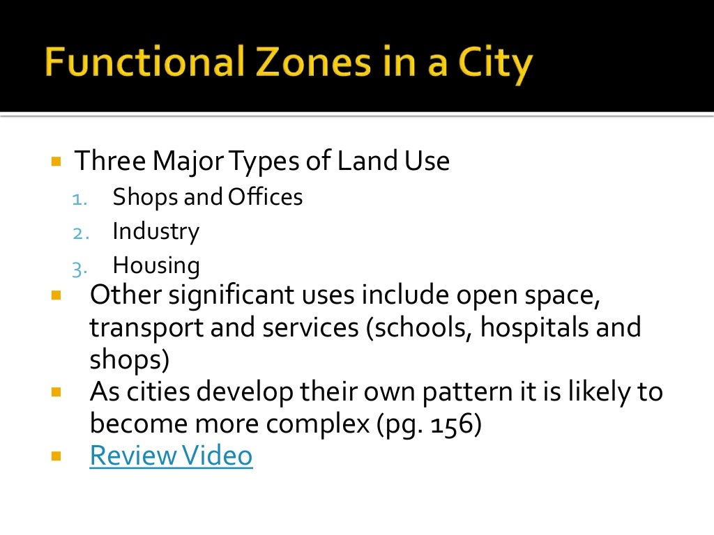 Burgess and Hoyt Land Use Models