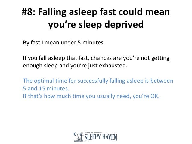 How do you fall asleep fast?