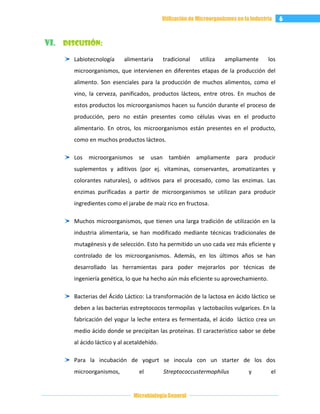 12 utilización de microorganismos en la industria | DOCX