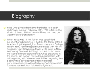 12VA Theory - Yoko Ono