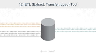 12. ETL (Extract, Transfer, Load) Tool
 