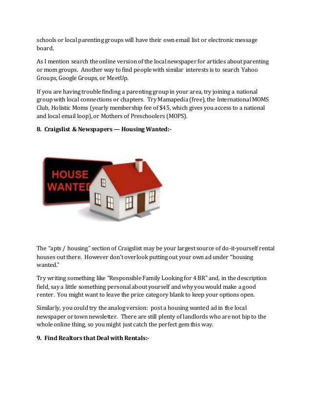 12 Ways To Find A Really Good House To Rent