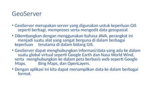 Comprehensive Overview of Web GIS Technologies and Applications in ...