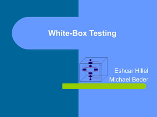 White-Box Testing
Eshcar Hillel
Michael Beder
 