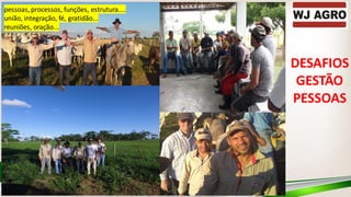 DESAFIOS
GESTÃO
PESSOAS
pessoas, processos, funções, estrutura....
união, integração, fé, gratidão...
reuniões, oração...
 