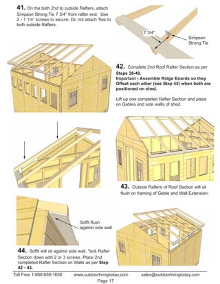 12x12 shed plan step by step | PDF