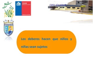 Los deberes hacen que niños y
niñas sean sujetos
OPD IQUIQUE
 