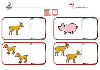 .................................................................... ZENBAT DAUDE?
GOMETSAK JARRI
 