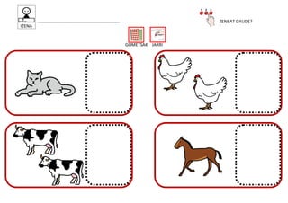 .................................................................... ZENBAT DAUDE?
GOMETSAK JARRI
 