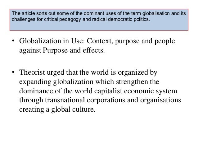 theorizing globalization doughlas kellner Globalization has been one of the most hotly contested phenomena of the past two decades1it has been a primary attractor of books, articles and heated debate, just. theorizing globalization doughlas kellner Globalization has been one of the most hotly contested phenomena of the past two decades1it has been a primary attractor of books, articles and heated debate, just.