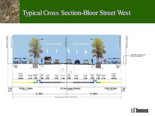 Typical Cross Section-Bloor Street West
 