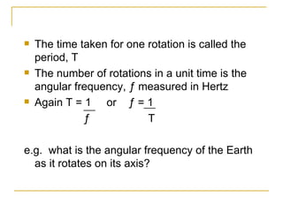 Period Of Rotation Equation 13.1.1 Shm Part 1 Introducing Circular Motion | PPT
