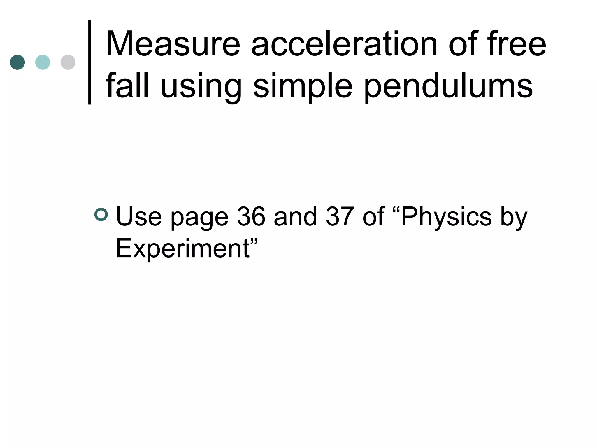 13.1.1 Shm Simple Pendulums | PPT