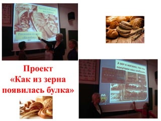 Проект
  «Как из зерна
появилась булка»
 