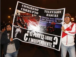 MARCHA DE LOS 4 SUYOS EN LA CIUDAD DE LIMA LOS DIAS 27 Y 28 DE JULIO DEL 2013